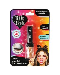 Тени для век с блестками, золотые TIK TOK GIRL в кор.48*12шт