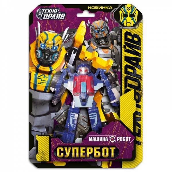РОБОТЫ ТРАНСФОРМИРУЮЩИЕСЯ (Умка) Робот трансформирующийся в машину, блист.18,5*26,7*6см ТЕХНОДРАЙВ в кор.2*72шт