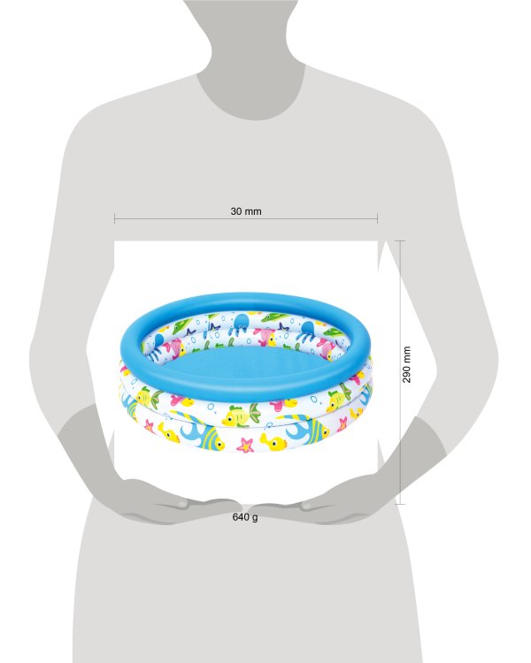 Надувной бассейн Coral Kids 102 х 25 см Bestway  (Арт. 51008)