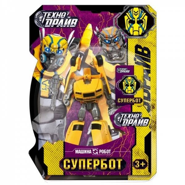 РОБОТЫ ТРАНСФОРМИРУЮЩИЕСЯ (Умка) Робот трансформирующийся в машину, в ассорт.,блист.24,1*33*5см ТЕХНОДРАЙВ в кор.72шт