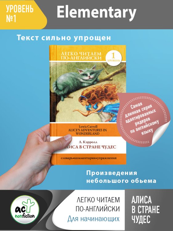 Алиса в стране чудес. Уровень 1 = Alice's Adventures in Wonderland