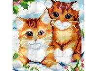 Мозаика на подрамнике. Рыжие котята (370-ST-S)