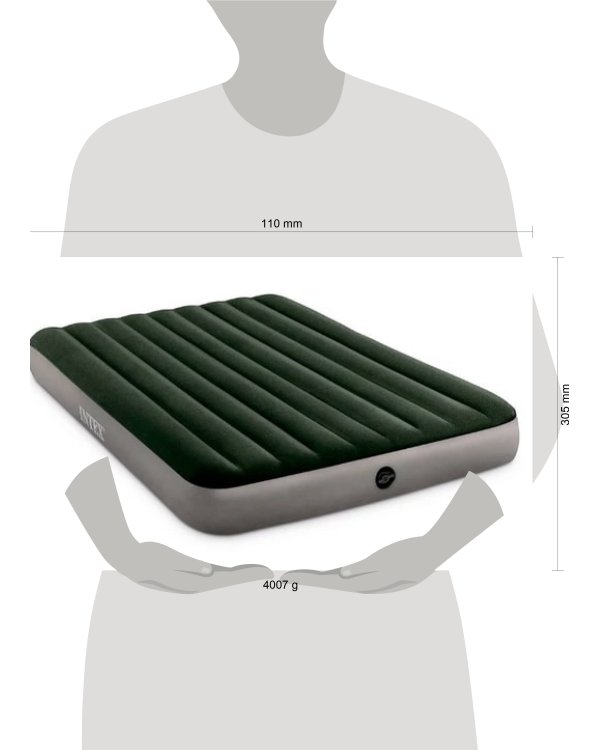 Матрас надувной 152x203x25см INTEX (в коробке) Арт. 64109