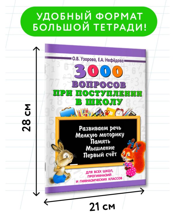 3000 вопросов при поступлении детей в школу