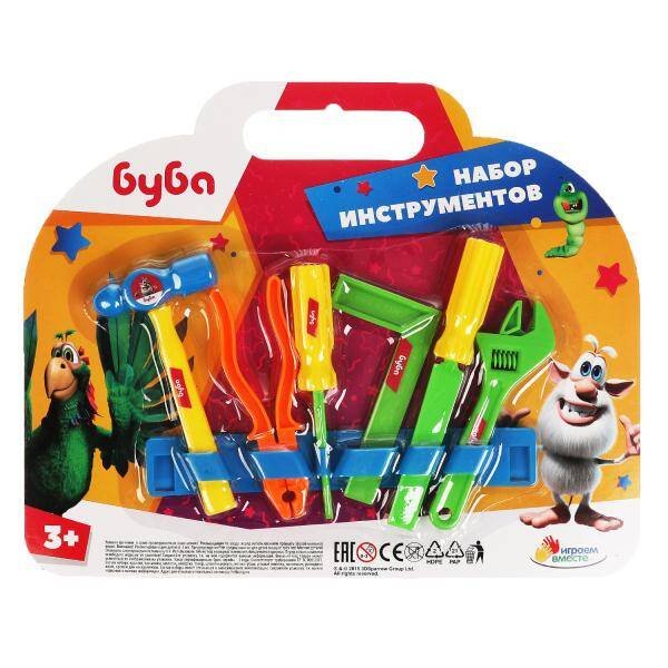 ИНСТРУМЕНТЫ (Умка) Набор инструментов БУБА блист.26,5*21,5*4см ИГРАЕМ ВМЕСТЕ в кор.2*120шт