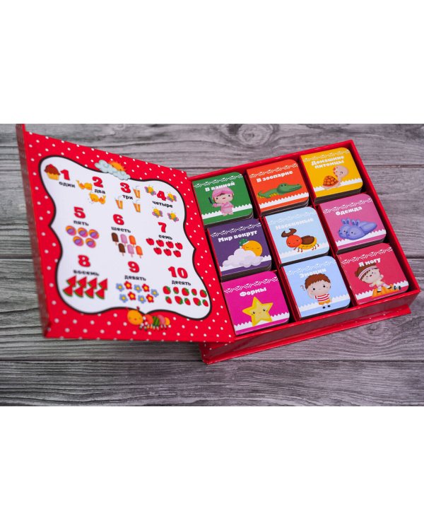 Первые книжки для малыша. 9 книжек-кубиков!