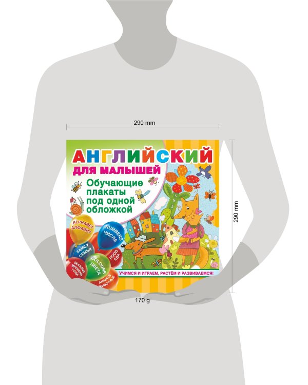 Английский для малышей. Все обучающие плакаты под одной обложкой