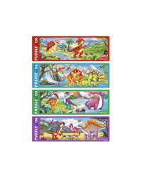 ПАЗЛЫ-ПАНОРАМА 120 элементов. МИР ДИНОЗАВРОВ №29 (Арт. П120-2915) кратно 8