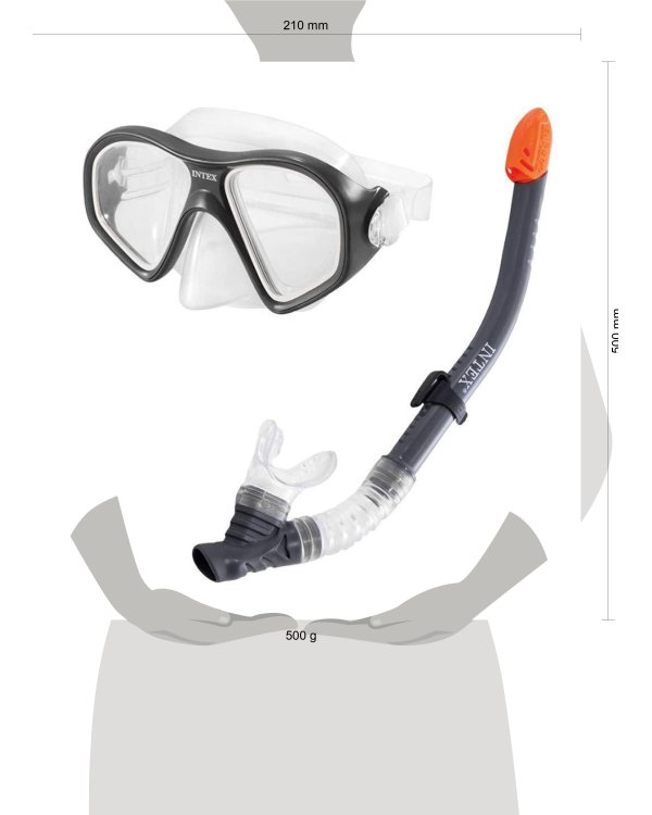 Комплект для плавания REEF RIDER SWIM SET INTEX Новый дизайн. Арт. 55648