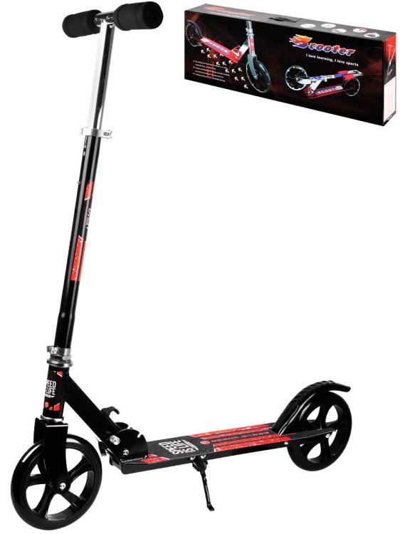 Самокат двухколесный (колеса 18 см, 85*34.5*102.5 см  , максимальная загрузка 60 кг ) (Арт. WX-S105)