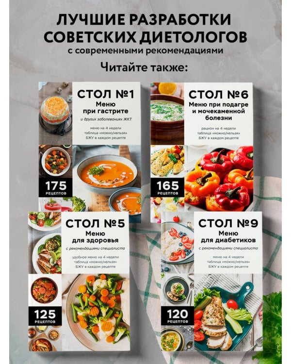 Дополнительное изображение книги «Стол №8. Меню при ожирении разной степени»