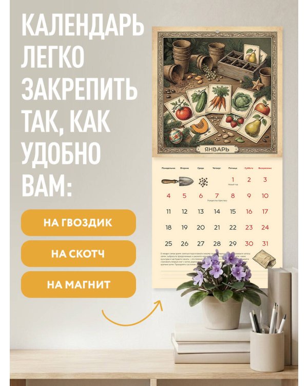 Ваш щедрый урожай. Календарь с советами для садоводов и огородников на 2027 год (300х300)