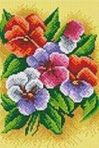 Мозаика на подрамнике (Белоснежка) 212-ST-S Фиалки трехцветные