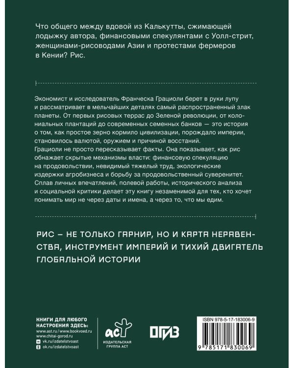 Дополнительное изображение книги «Мировая история риса. Белые деньги. Социально-политическое путешествие по рисовым полям»