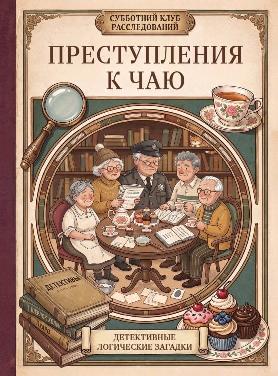 Обложка книги «Преступления к чаю. Детективные логические загадки» — Бейкер Шарлотта, ISBN 9785042325557