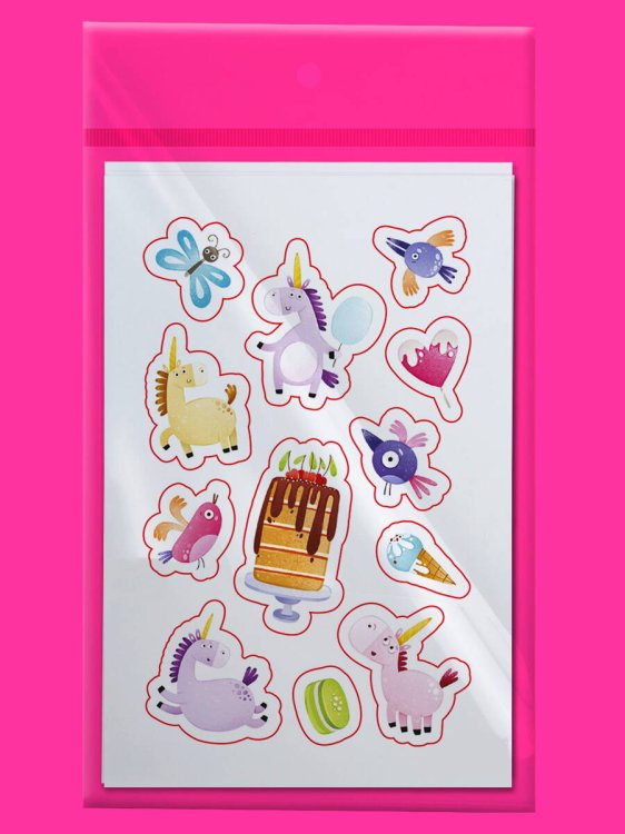 НАБОР НАКЛЕЕК "ЗАБАВНЫЕ ЛИПУЧКИ" ДЛЯ ДЕВОЧЕК