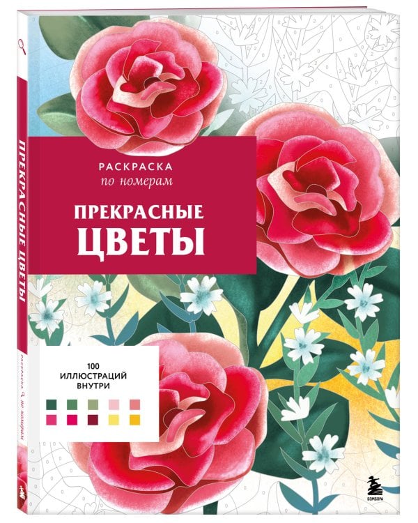 Прекрасные цветы. Раскраска по номерам
