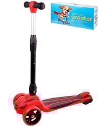 Самокат 3-х колесный со светом 55*26*64-77 cm (Арт. WX-MAXI-811)