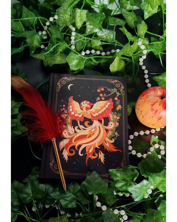 Блокнот Жили-были. Палеха «Жар-птица» (формат А5, 144 стр., блинтовое тиснение, тонированный блок)