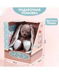 Мягкая игрушка «Зайка Lu с книжкой», мальчик