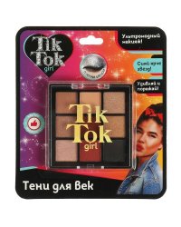Тени для век палетка 9 цветов,2 TIK TOK GIRL в кор.60*12шт