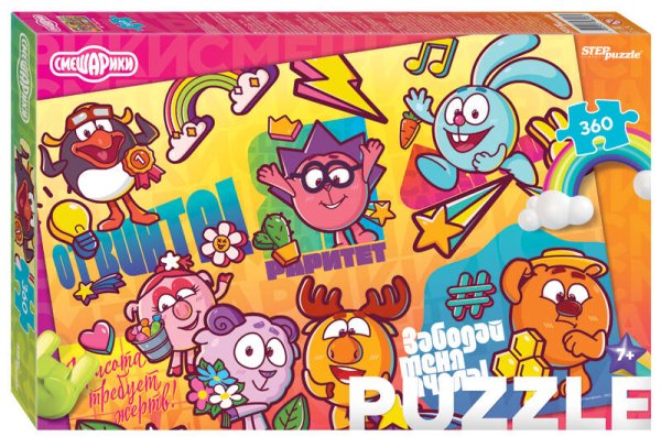 Мозаика "puzzle" 360 "Смешарики" (Мармелад Медиа)