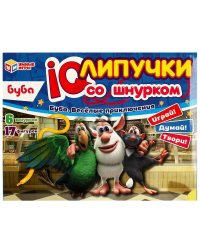 Буба. Весёлые приключения. IQ-липучки со шнурком. Буба. 235х180х45 мм. Умные игры. в кор.20шт