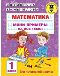 Математика. Мини-примеры на все темы школьного курса. 1 класс
