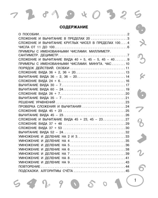Математика. Мини-примеры на все темы школьного курса. 2 класс
