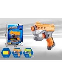 Бластер"Космический выстрел"(21х16х4,5 см) (3 софт-патрона, цвет микс,в пакете) ( Арт. 2206044)