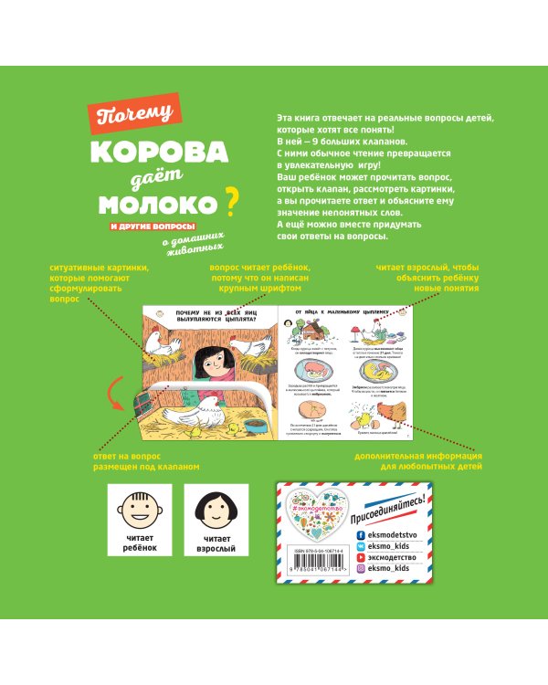 Почему корова даёт молоко? И другие вопросы о домашних животных