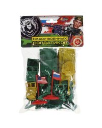 Набор солдатиков военные ТМ "ИГРАЕМ ВМЕСТЕ" в кор.2*72шт