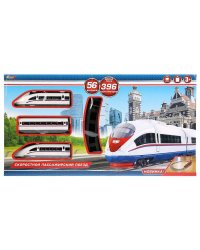Железная дорога длина полотна 396см в русс. кор. 58*30,5*5см Играем вместе в кор.2*9шт