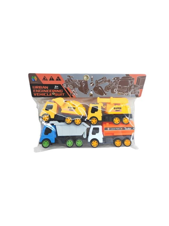 Набор машинок инерционных "Городская спецтехника"(29х5х20см)(4 машинки)в пакете с хед.(Арт. 2080013)