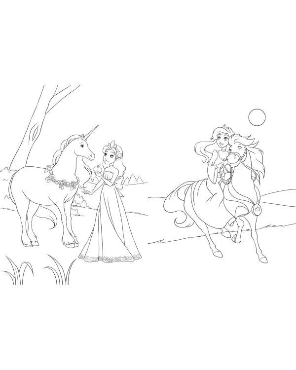 Сказочные принцессы. Большая раскраска