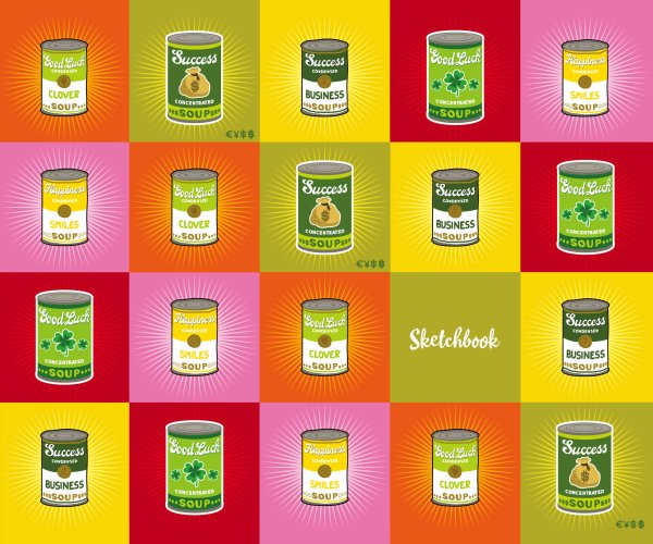 Скетчбук. Энди Уорхол (твердый переплет, 96 стр., 240х200 мм)