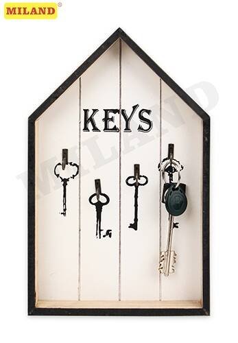 Ключницы (MILAND) Ключница настенная Ключи от счастья (4 крючка) УД-5075