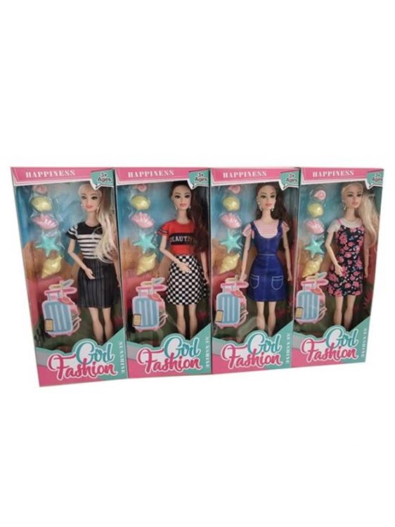 Кукла (29 см) "Морское путешествие"(5 ракушек,шарнирная,микс:4 вида,в кор.) ( Арт. 2185868)