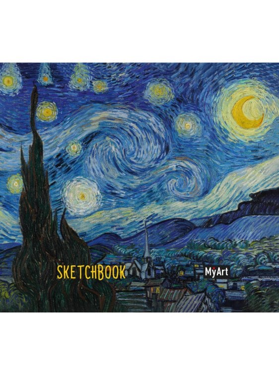 КВАДРАТНЫЙ СКЕТЧБУК. Винсент Ван Гог, Звёздная ночь