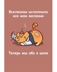 Авторский блокнот. Мурчальня. Вселенная исполнила все мои желания. Теперь мы оба в шоке. А5 64 л.