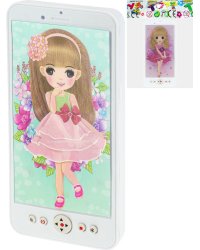 Муз.телефончик"Смартфон"с куклами,цв.микс(7.7*15.7*1.8см,звук,бат.1.5V AA не в комп.) ( Y15839061)