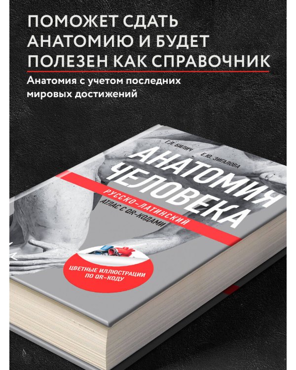 Анатомия человека: Русско-латинский атлас с QR-кодами