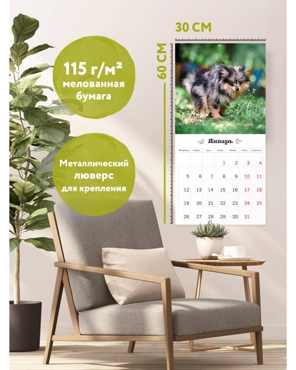 Все собаки делают это. Календарь настенный на 2026 год (300х300)