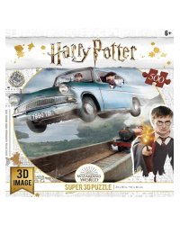 Пазл Super 3D «Летающая машина», 500 дет., 6+ Размер собран. пазла 61х46см.(арт.32512) игр.-голов.