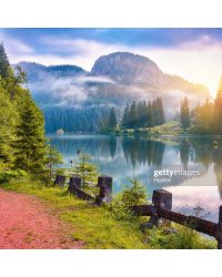 Алмаз. мозаика (блест.) 22х32 см, с полн.заполн.(18цв.)  ЕДИНОРОГ С ФИОЛЕТОВОЙ ГРИВОЙ (Арт.AS22077)