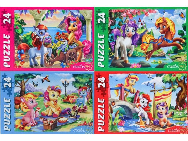 ПАЗЛЫ 24 элемента. ЧУДЕСНЫЕ ПОНИ №3 (Арт. П24-5632) кратно 32