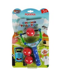 Рогатка с шариками СИНИЙ ТРАКТОР блист.20*30*5см ИГРАЕМ ВМЕСТЕ в кор.2*18шт