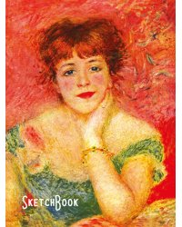 СКЕТЧБУК А5. Пьер Огюст Ренуар. ПОРТРЕТ АКТРИСЫ ЖАННЫ САМАРИ (выб.лак)