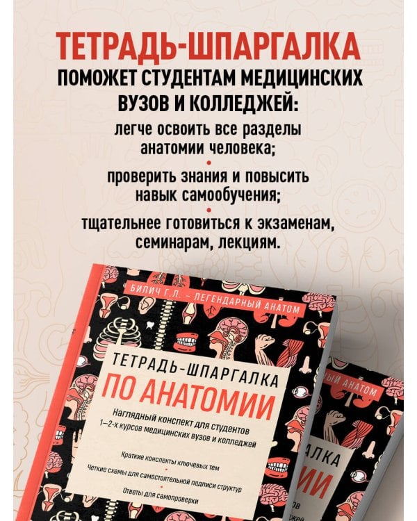 Тетрадь-шпаргалка по анатомии