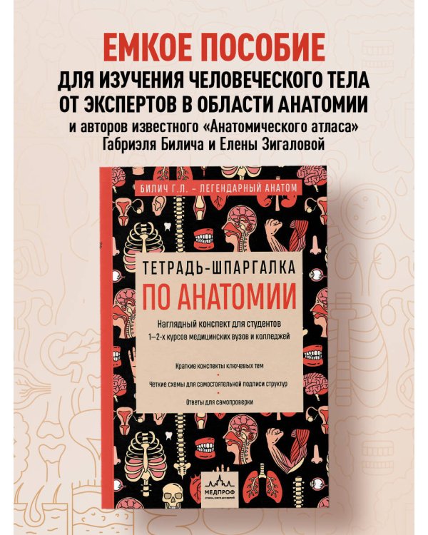Тетрадь-шпаргалка по анатомии